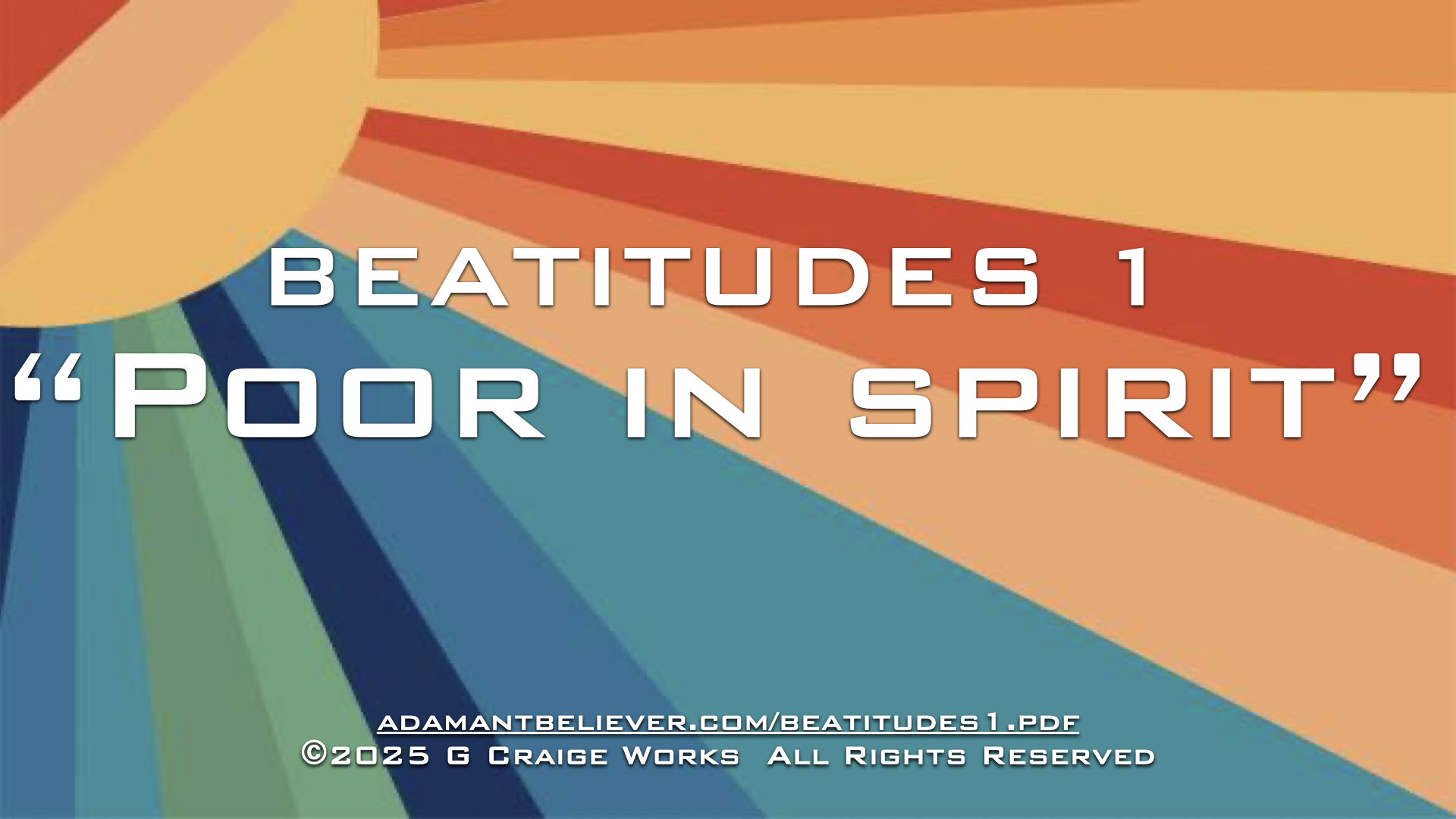 beatitudes 1.001
